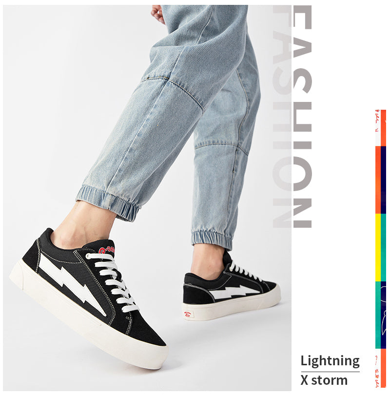 【Lightning X Storm】バレンタイン ブランド ローカットスニーカー メンズ レディース シューズ ローカット 靴 スポーツ カジュアル靴フラットシューズ 男女同型 カップル 欧米ブランド REVENGE STORM
