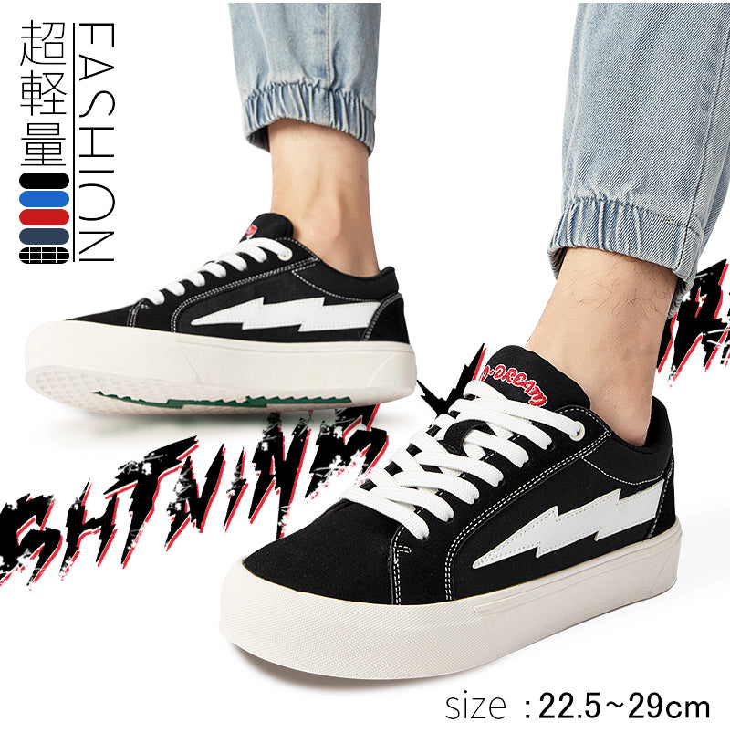 【Lightning X Storm】バレンタイン ブランド ローカットスニーカー メンズ レディース シューズ ローカット 靴 スポーツ カジュアル靴フラットシューズ 男女同型 カップル 欧米ブランド REVENGE STORM