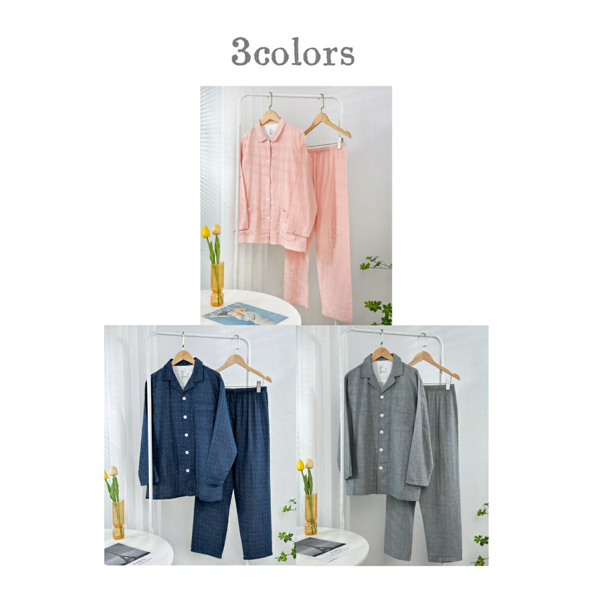 究極の 着心地! 感動の ふんわり ストレッチ 2重 ガーゼ パジャマ レディース 長袖 前開き(春 秋 冬) ガーゼパジャマ 結婚祝い プレゼント 結婚記念日 母親 母 義母 妻 誕生日プレゼント 女性 30代 40代 50代 60代 にも