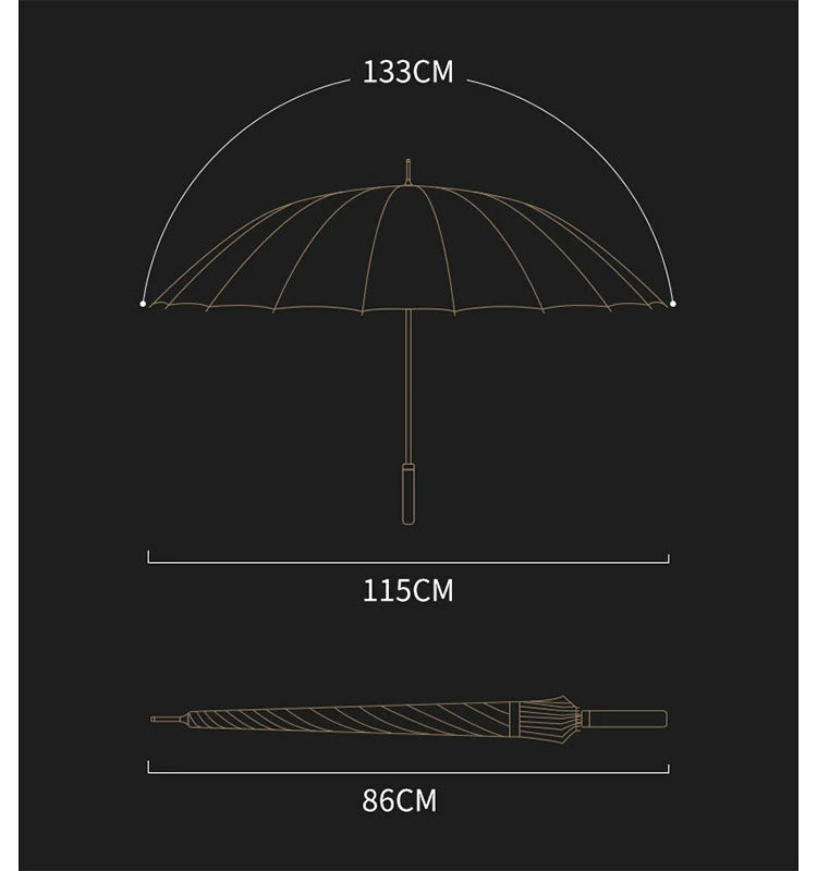 長傘 24本骨 雨傘 和傘 超大きい 傘 直径115cm メンズ レディース 耐風傘 UVカット 豪雨対応 軽量 超高強度 折れにくい 撥水 梅雨対策 耐風 ワンボタンで自動開け ワンタッチボタン